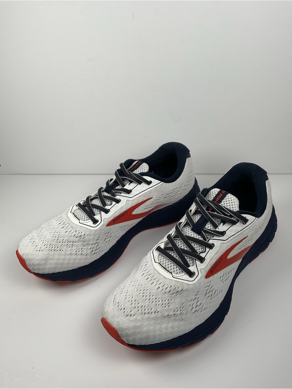 Brooks Anthem 4 Men’s Size 11.5 D White Orange Running Shoes - Picture 4 of 13